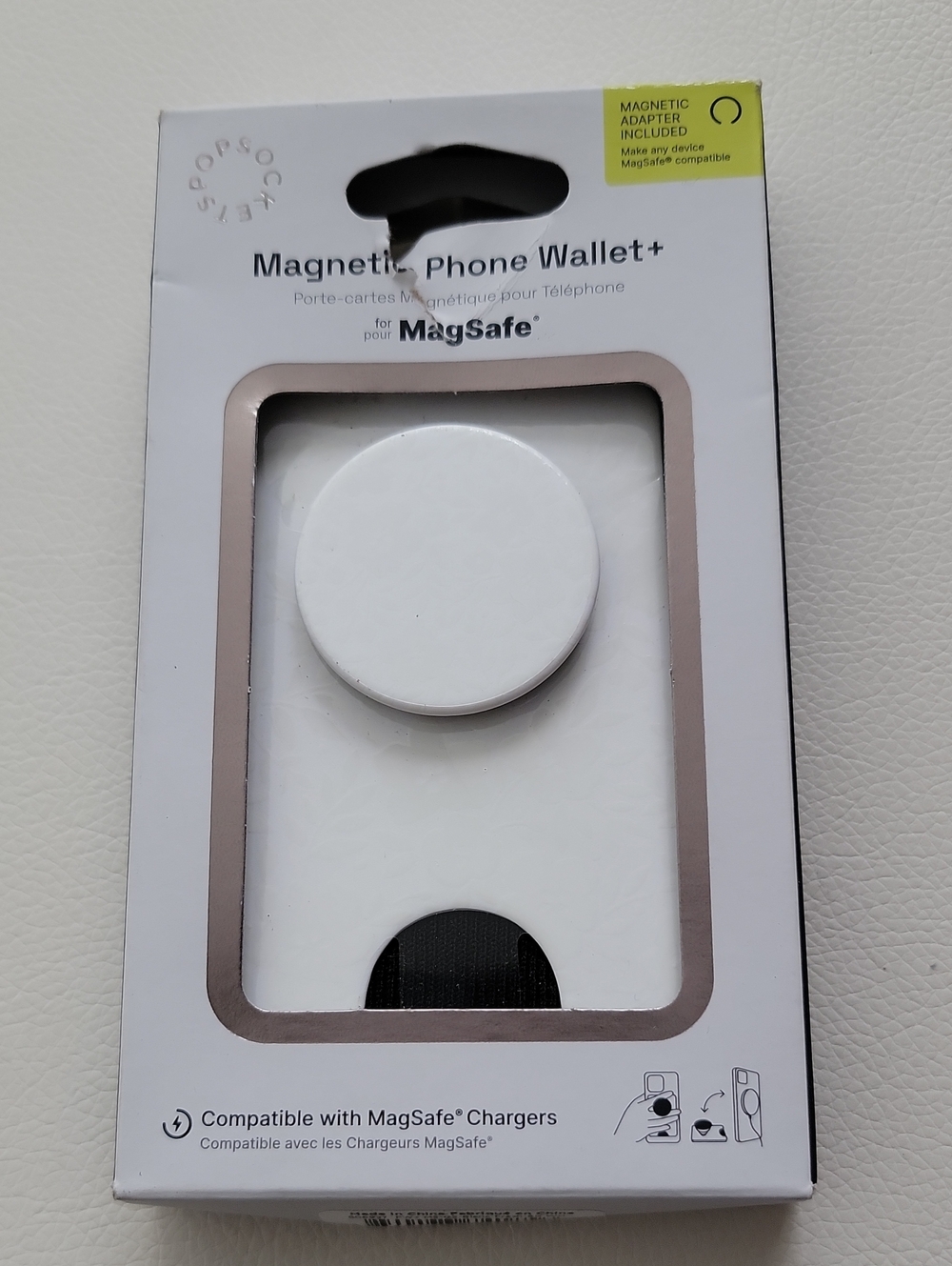 Magnetic Phone Wallet+ for MagSafe - Floral White